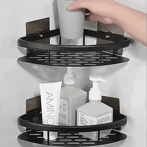 Bathroom Corner Shelf Self-Adhesive No-Drill Corrosion-Resistant Aluminum