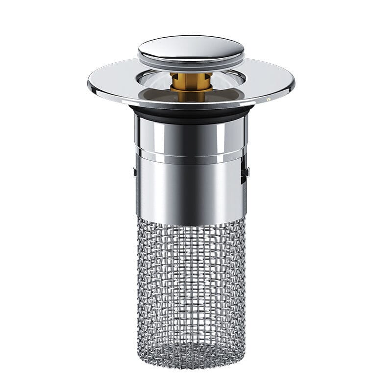 Bathroom Drain Strainer Pop-Up Stopper & Basket Filter