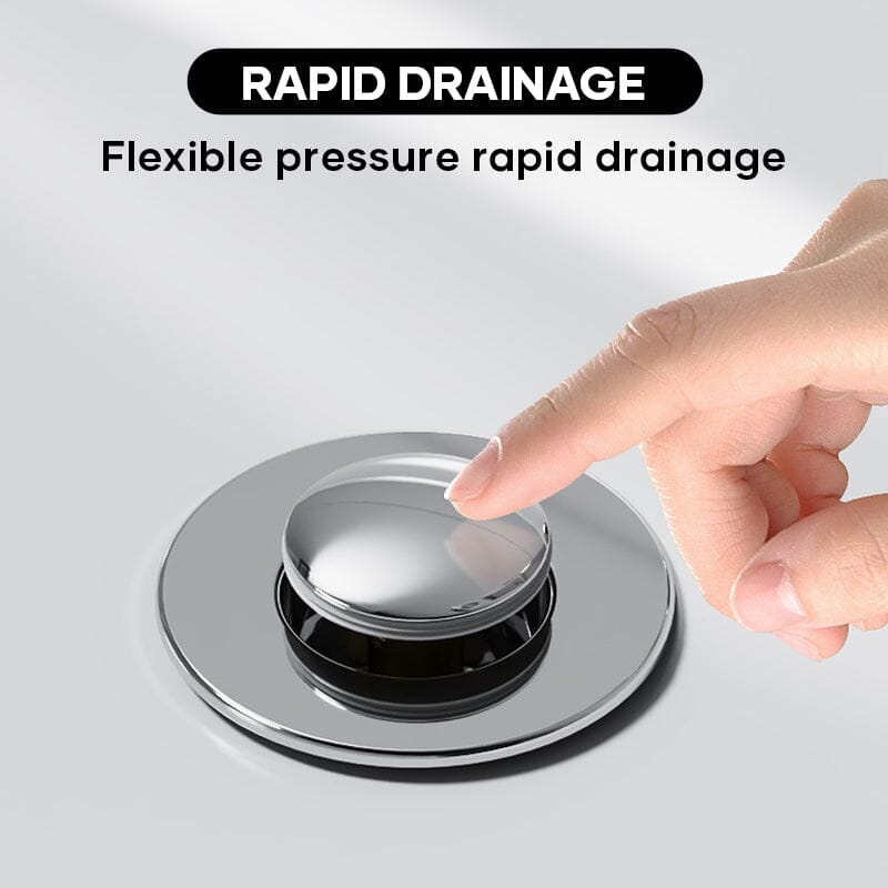 Bathroom Drain Strainer Pop-Up Stopper & Basket Filter