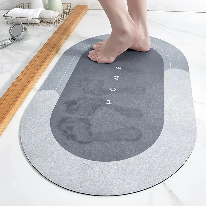 Bathroom Mat Quick-Drying Non-Slip Germ-Inhibiting
