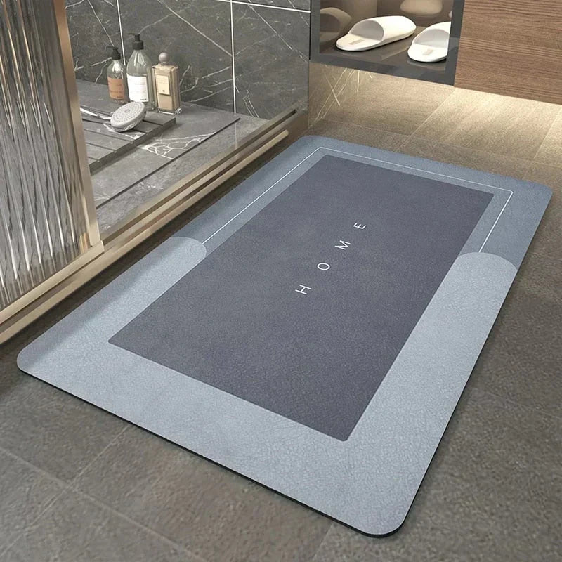 Bathroom Mat Quick-Drying Non-Slip Germ-Inhibiting