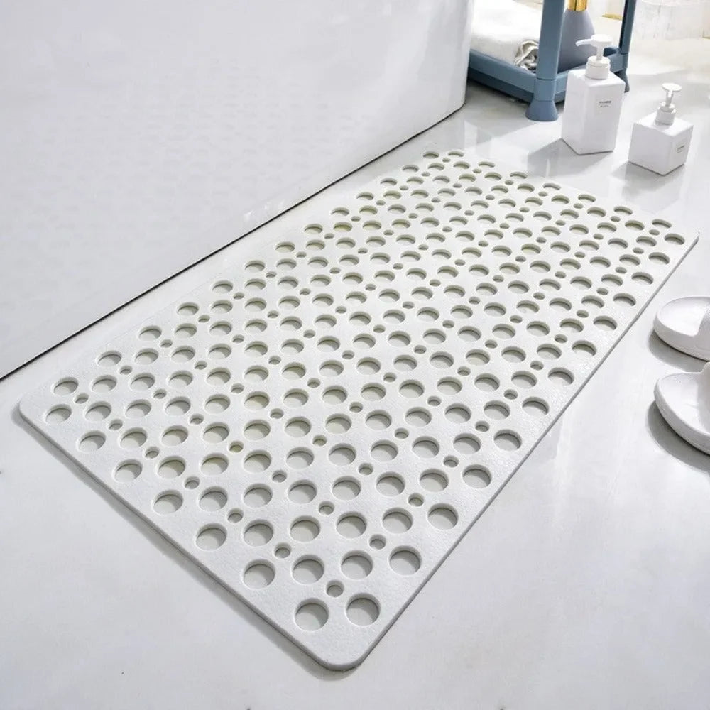 Bathroom Safety Mat Suction Cup Grip & Textured Non-Slip