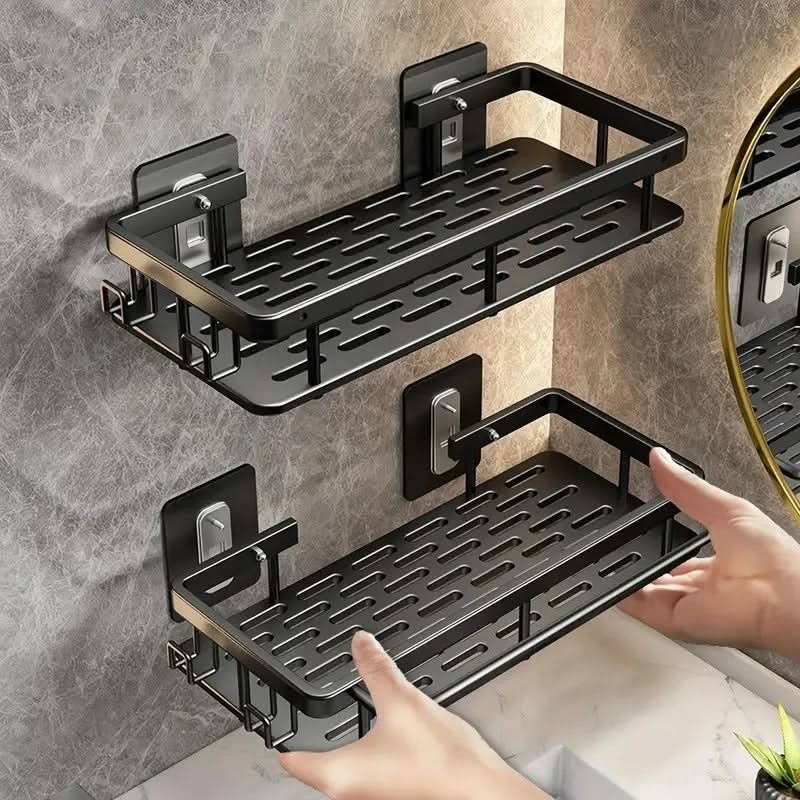 Bathroom Shelf Drill-Free Self-Adhesive Stainless Steel Trim