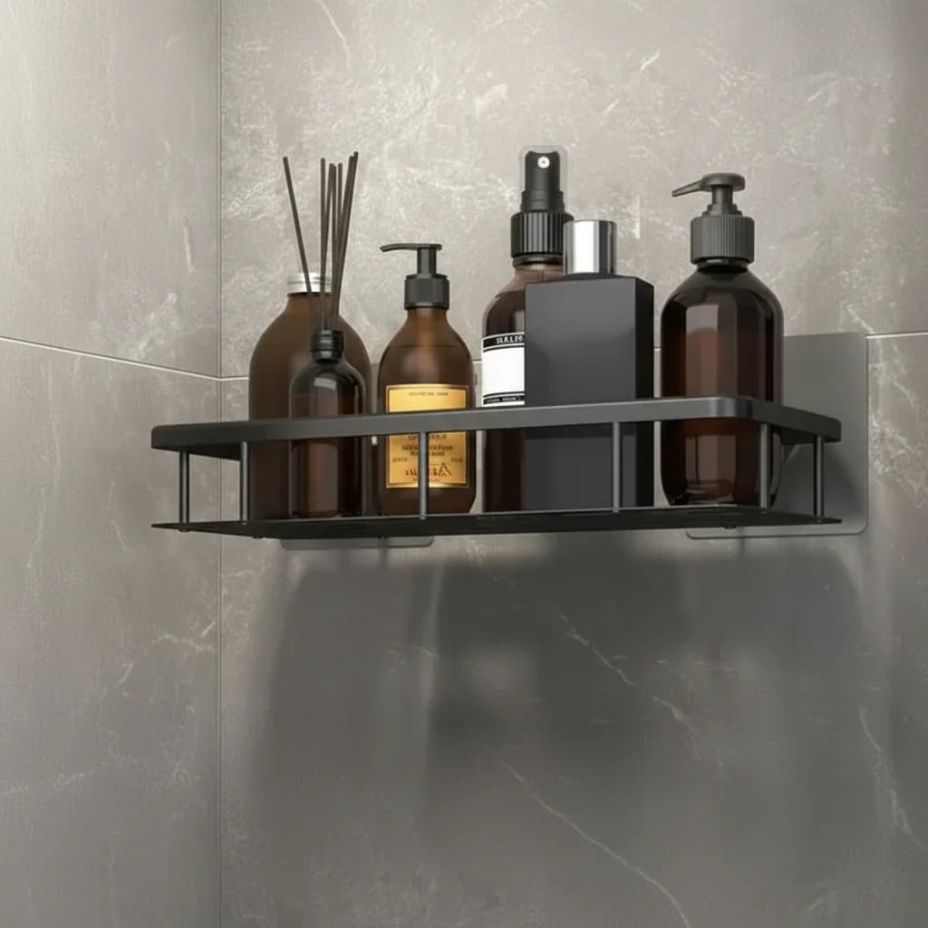 Bathroom Shelf Drill-Free Self-Adhesive Stainless Steel Trim