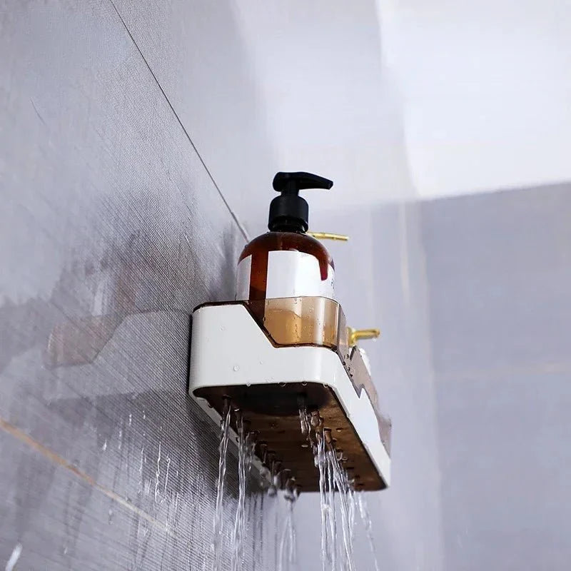 Bathroom Wall Shelf Drill-Free Adhesive Holds 22 Pounds