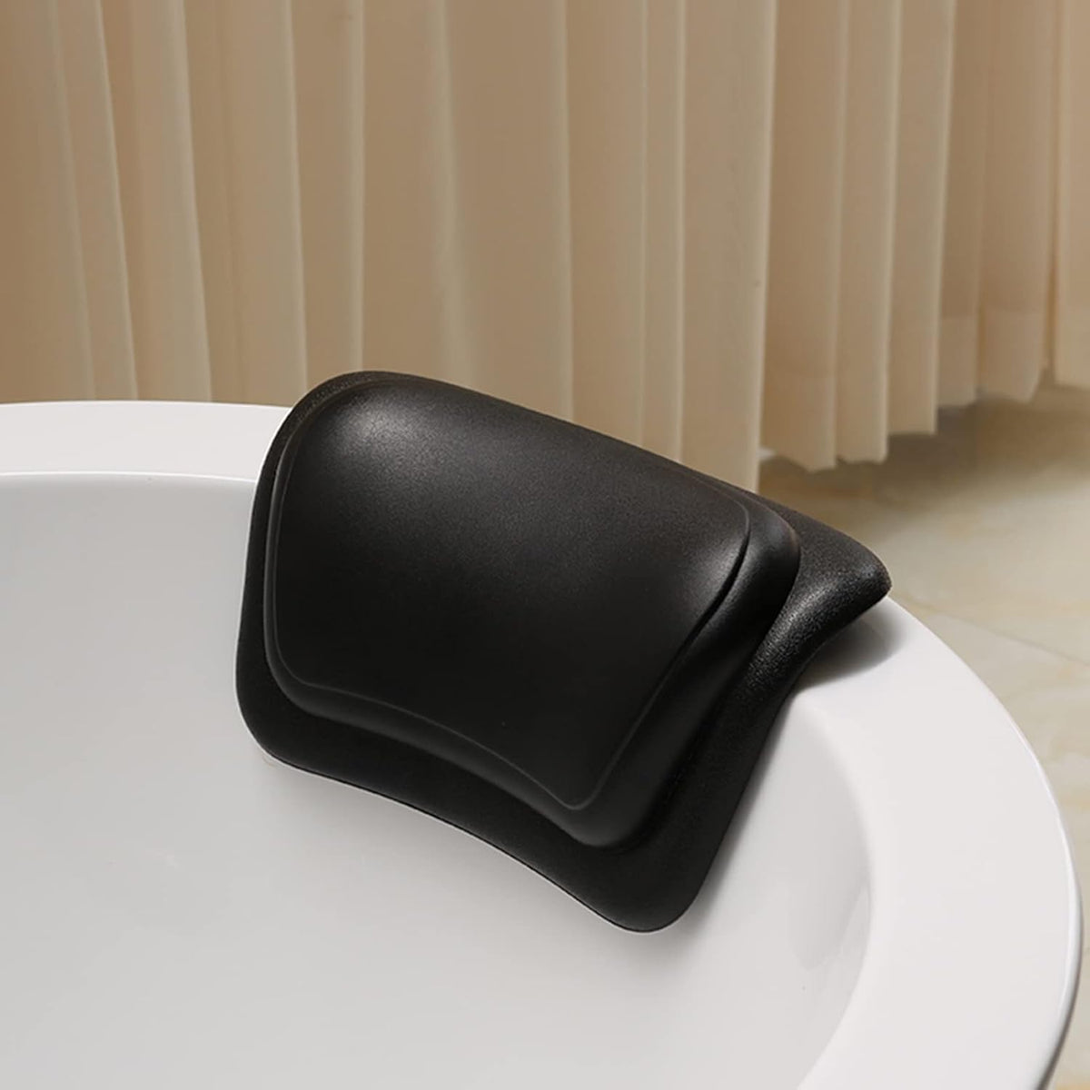 Bathtub Pillow Ergonomic Neck Support & Non-Slip Suction Cups
