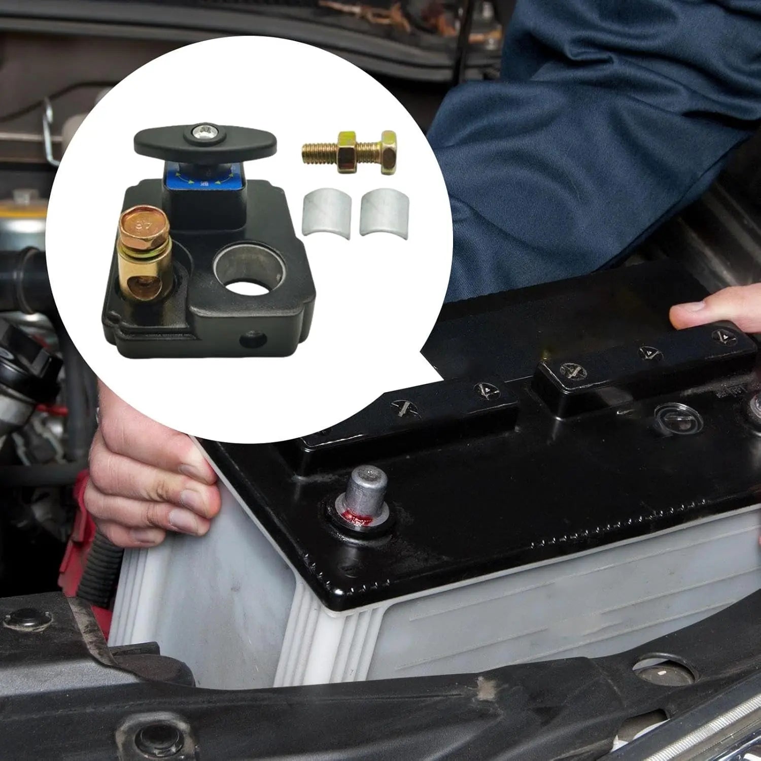 Battery Disconnect Switch Manual Quick-Turn Copper Core & Weatherproof