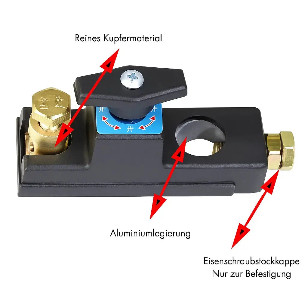 Battery Disconnect Switch One-Turn Operation Pure Copper 12V/24V