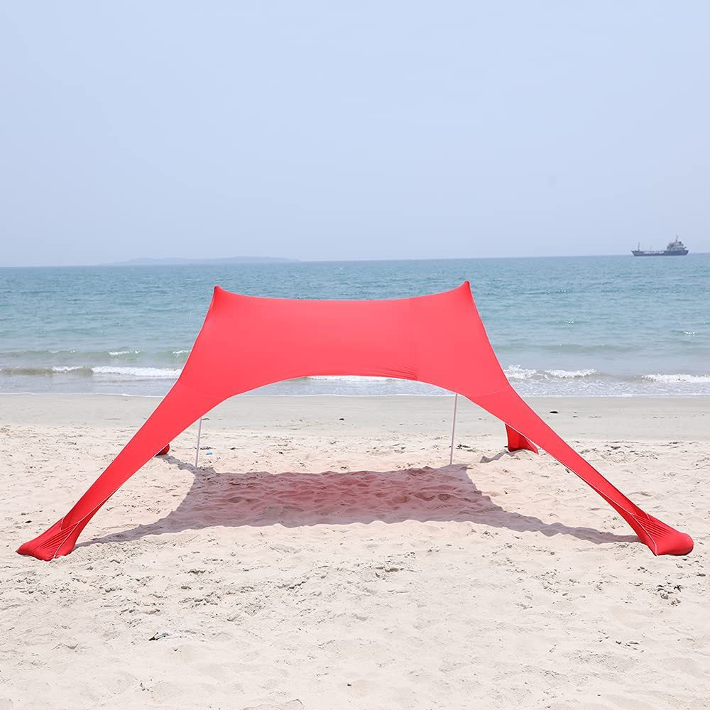 Beach Canopy UV-Resistant Flexible Poles & Tension Cords