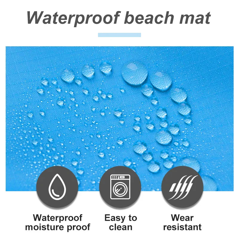 Beach Mat Water-Repellent & Foldable 200 x 140 cm