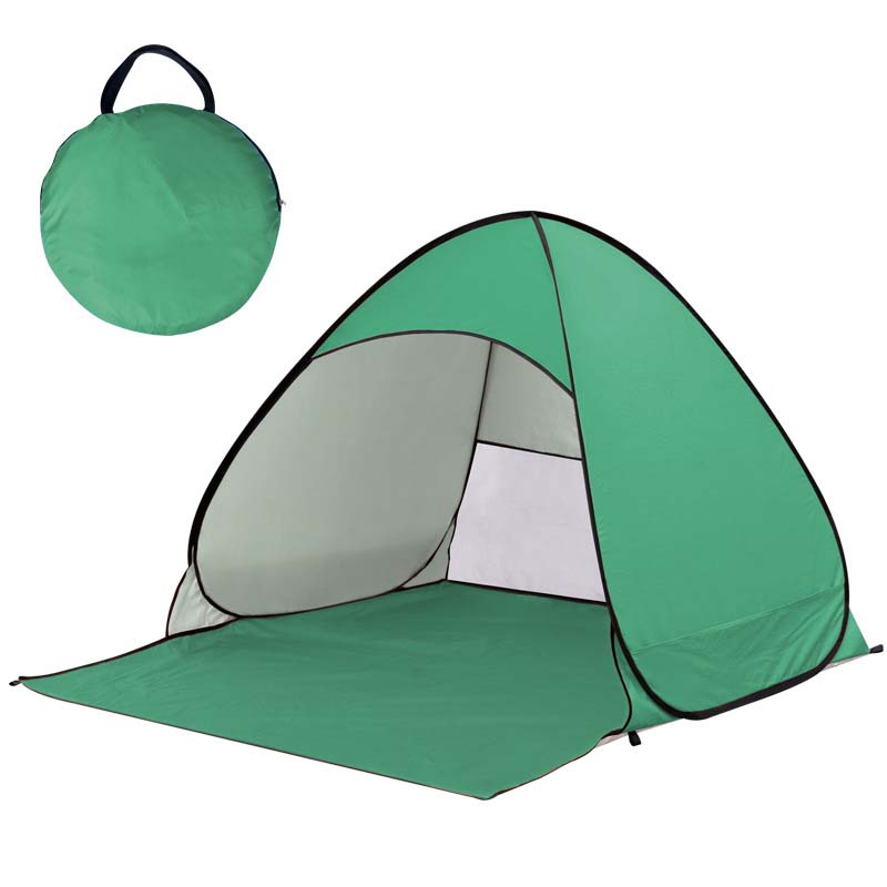 Beach Tent 1-Second Pop-Up Silver-Coated Oxford Fabric