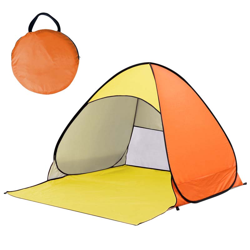 Beach Tent 1-Second Pop-Up Silver-Coated Oxford Fabric
