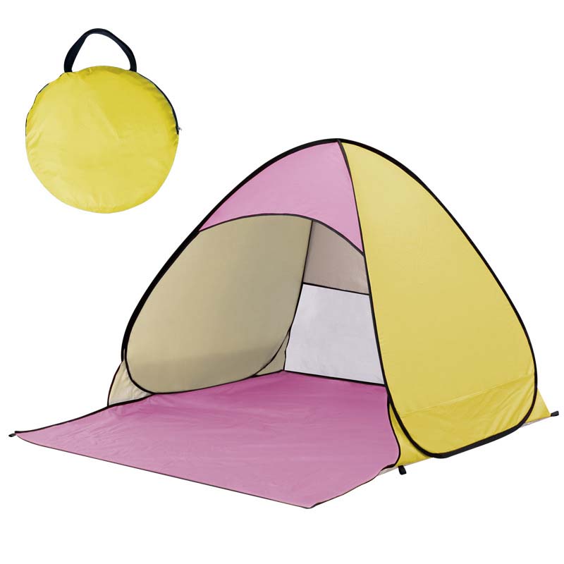 Beach Tent 1-Second Pop-Up Silver-Coated Oxford Fabric