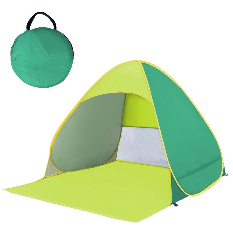 Beach Tent 1-Second Pop-Up Silver-Coated Oxford Fabric
