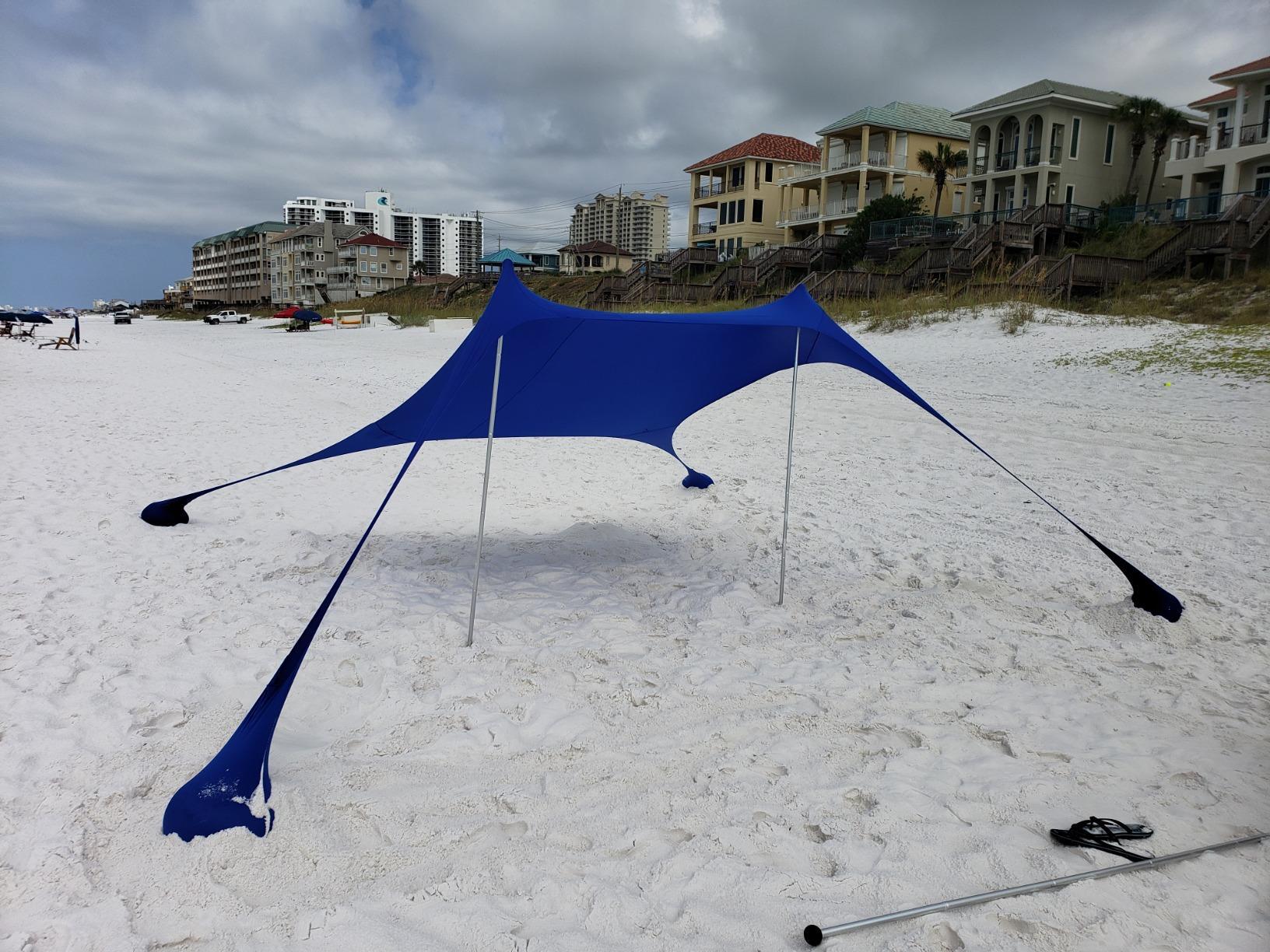 Beach Tent Freestanding Pop-Up UV-Resistant Windproof