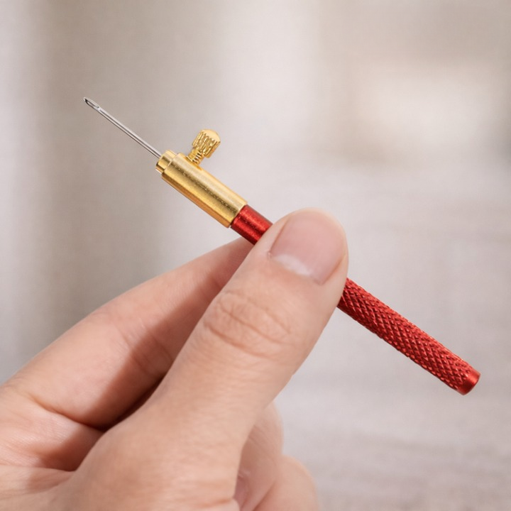Bead Embroidery Kit Ergonomic Handle Stainless Needles 3 Sizes