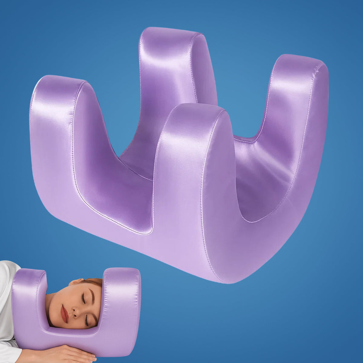 Beauty Pillow U-Shape Cooling Memory Foam & Breathable Cover