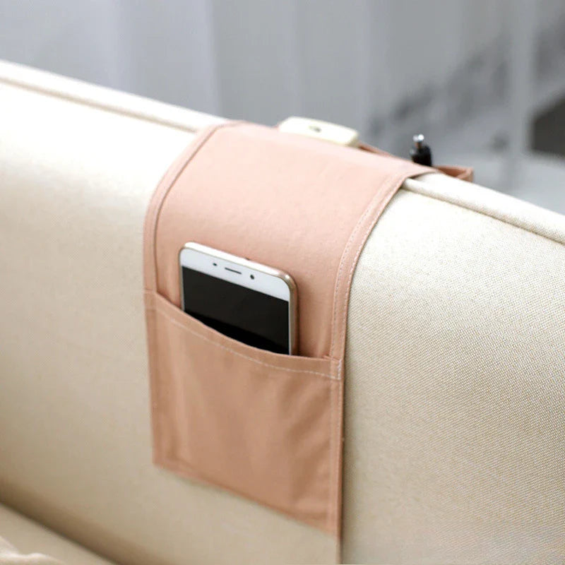Bed Organizer Hanging Multiple Pockets Cotton-Linen