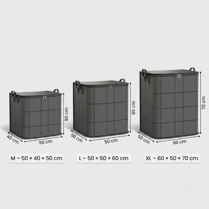 Bedding Storage Bag Double Zipper Reinforced Seams