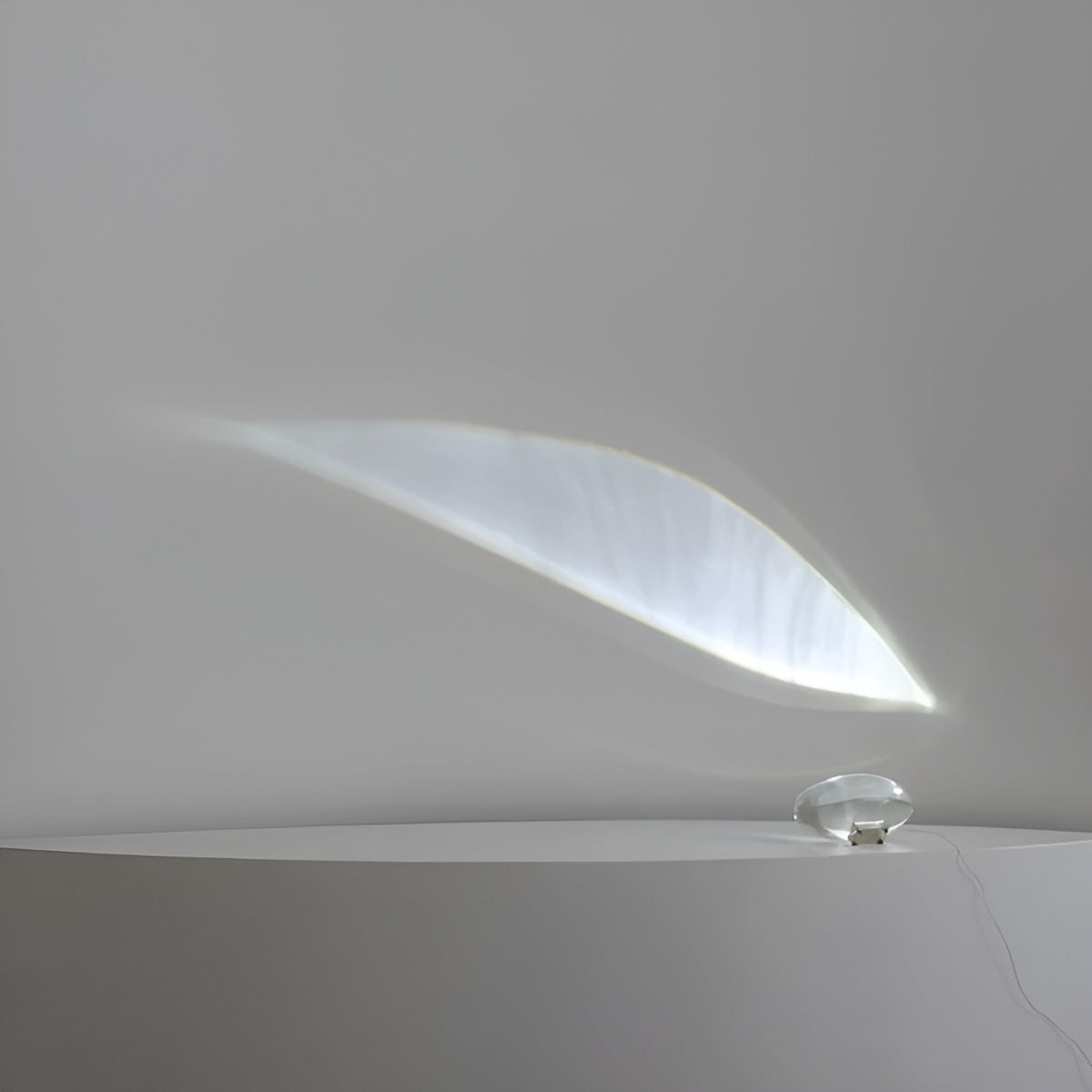 Bedside Lamp Warm Ambient Light Clear Glass
