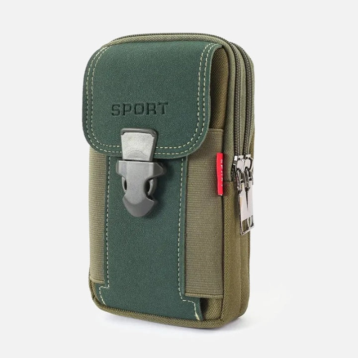 Belt Bag Water-Resistant Canvas Phone Pocket & Inner Organizer