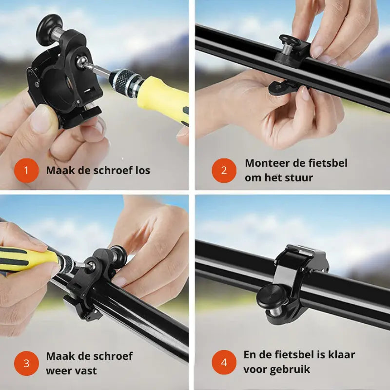 Bicycle Bell 100 dB Aluminum Tool-Free Clamp