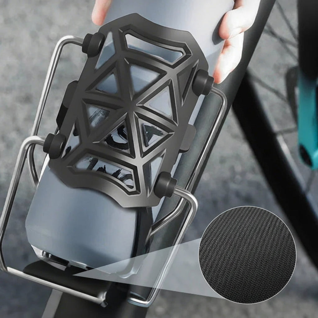 Bicycle Bottle Holder Adjustable Grip Tool-Free Mounting
