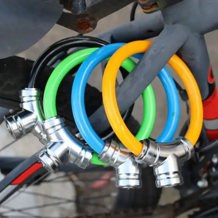 Bicycle Cable Lock Reinforced Steel Cable & Metal Housing Key-Operated