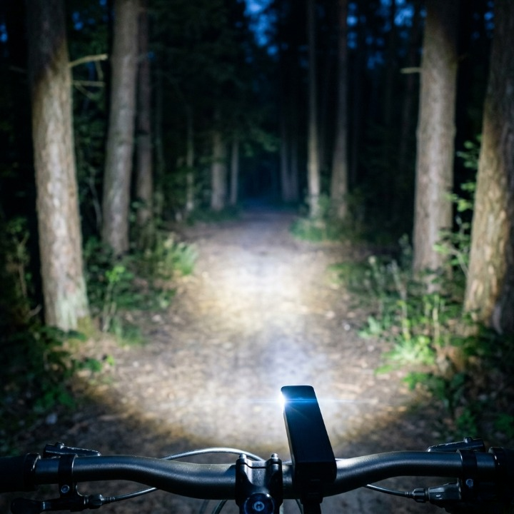 Bicycle Front Light 900 Lumen 180 Degree Wide Beam