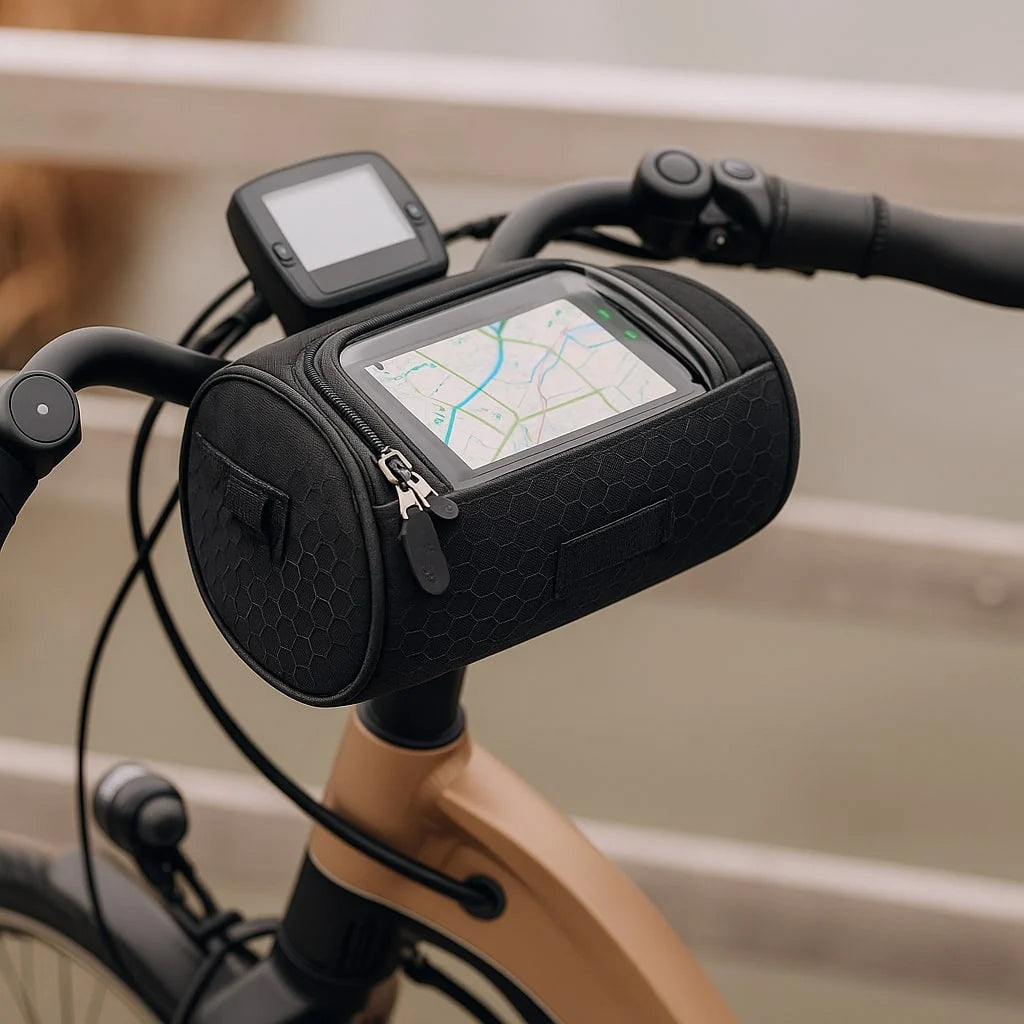 Bicycle Handlebar Bag Touchscreen Window & Water-Resistant