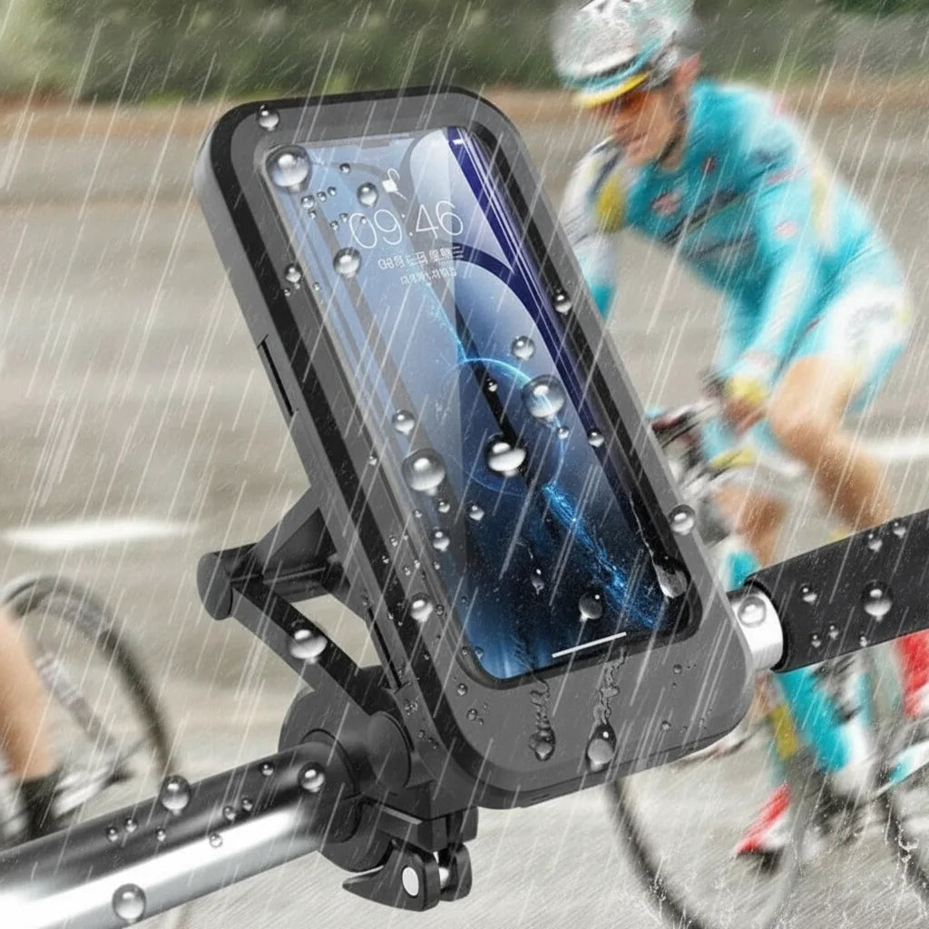 Bicycle Phone Mount Waterproof 15W Wireless Charging