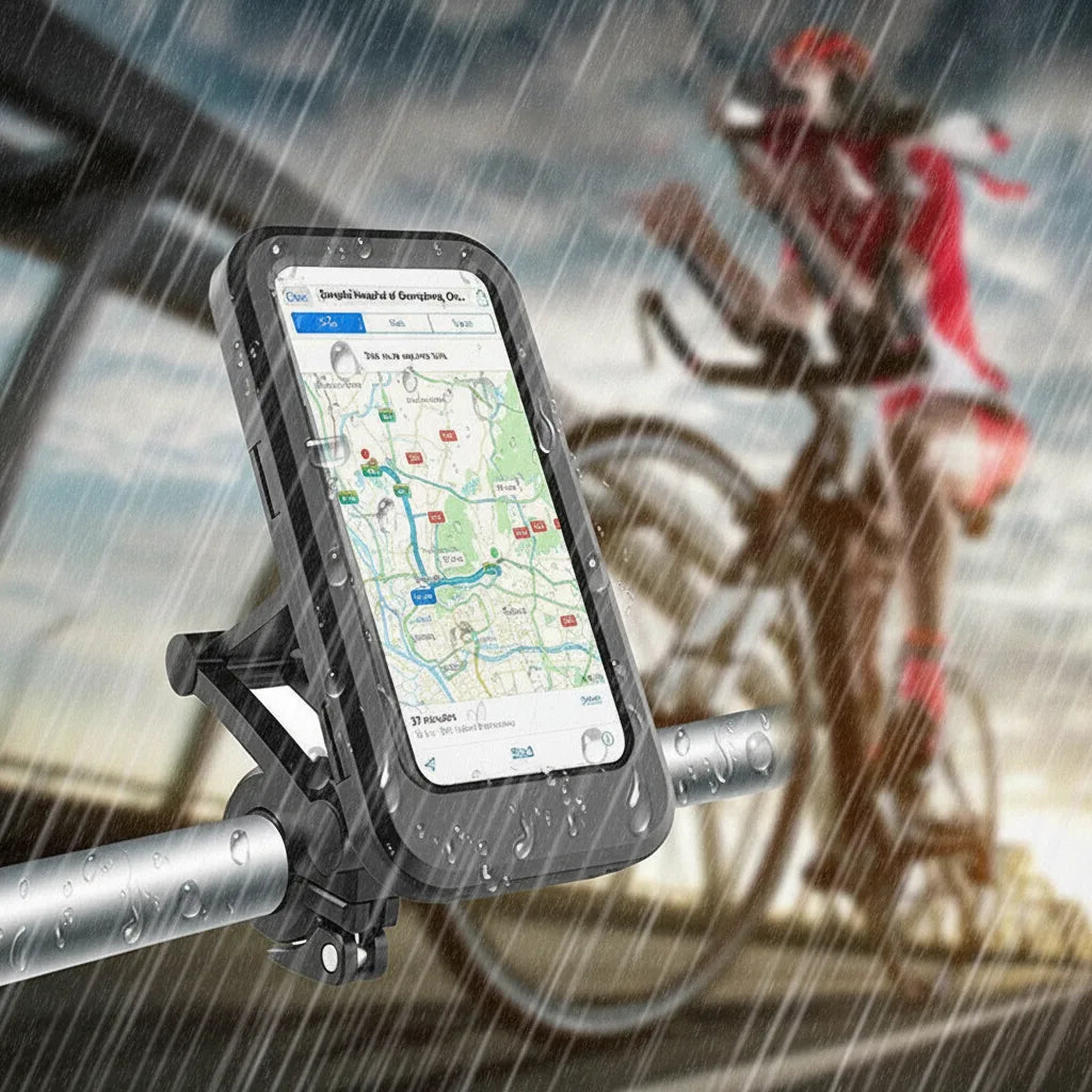 Bicycle Phone Mount Waterproof 15W Wireless Charging