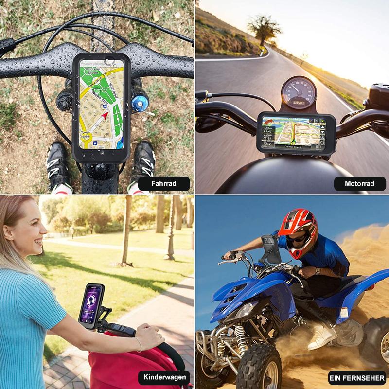 Bicycle Phone Mount Waterproof 15W Wireless Charging