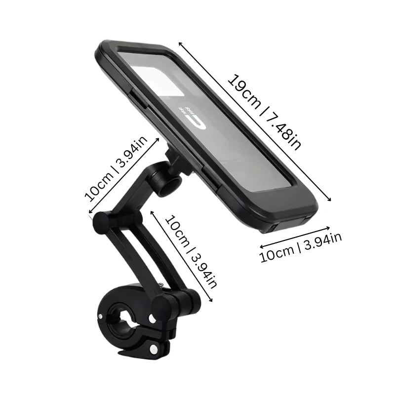 Bicycle Phone Mount Waterproof Touchscreen 360° Swivel
