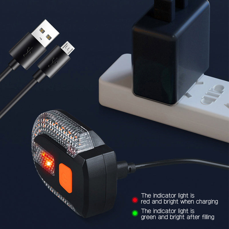 Bicycle Rear Light Wireless Remote Turn Signals USB Rechargeable