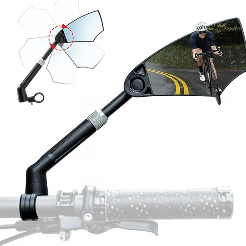 Bicycle Rearview Mirror 180° View & 360° Rotation
