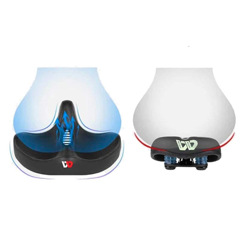 Bicycle Saddle Ergonomic Foam Padding Weatherproof Leather
