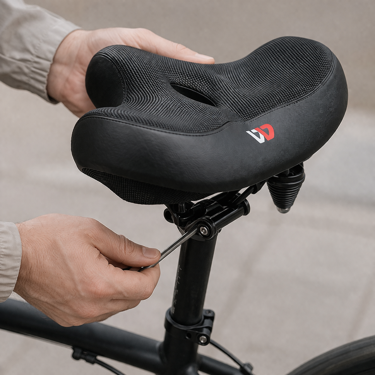 Bicycle Saddle Extra-Wide Ergonomic Breathable
