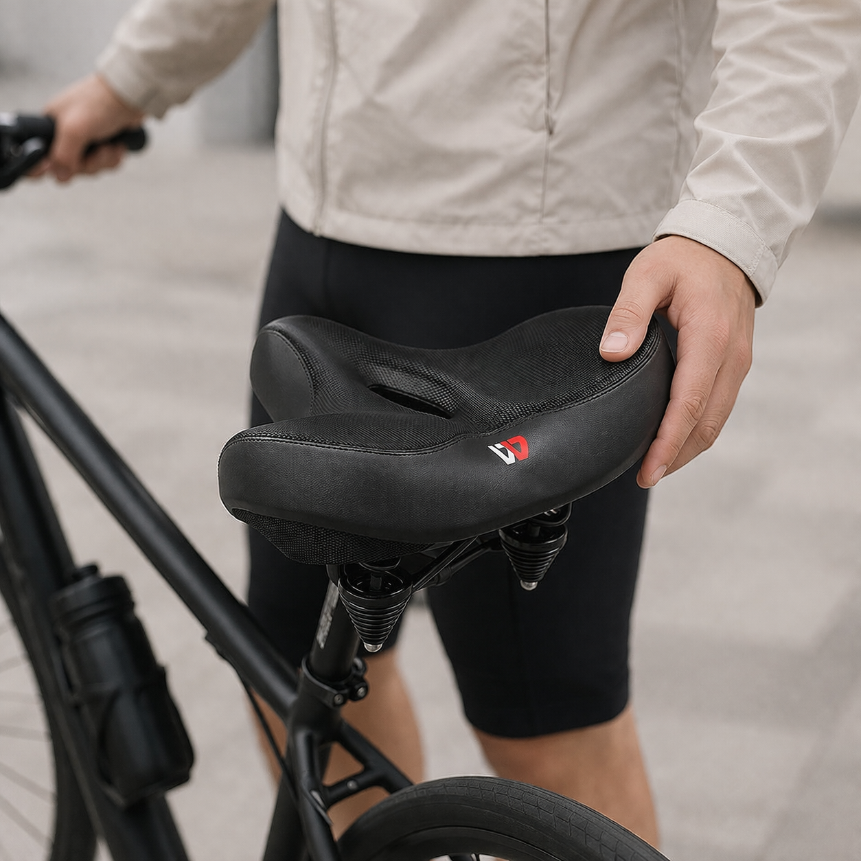Bicycle Saddle Extra-Wide Ergonomic Breathable