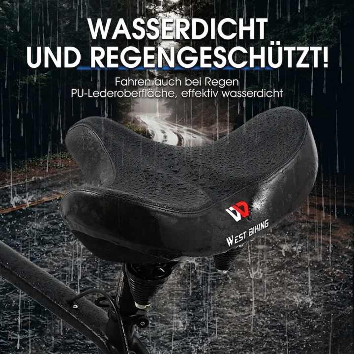 Bicycle Saddle Extra Wide Ergonomic Ventilated Channel