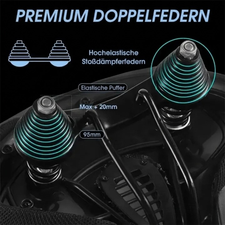 Bicycle Saddle Extra Wide Ergonomic Ventilated Channel