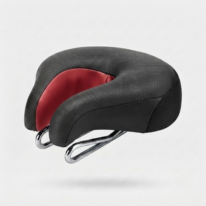 Bicycle Saddle Noseless Pressure Relief Double Spring Suspension