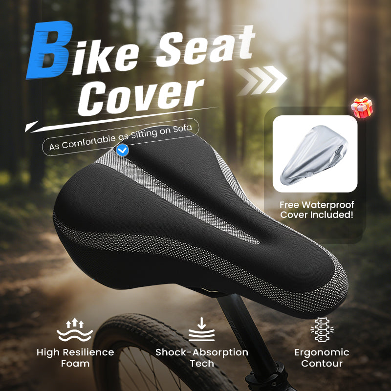 Bicycle Seat Cover Breathable & Waterproof Pressure Relief