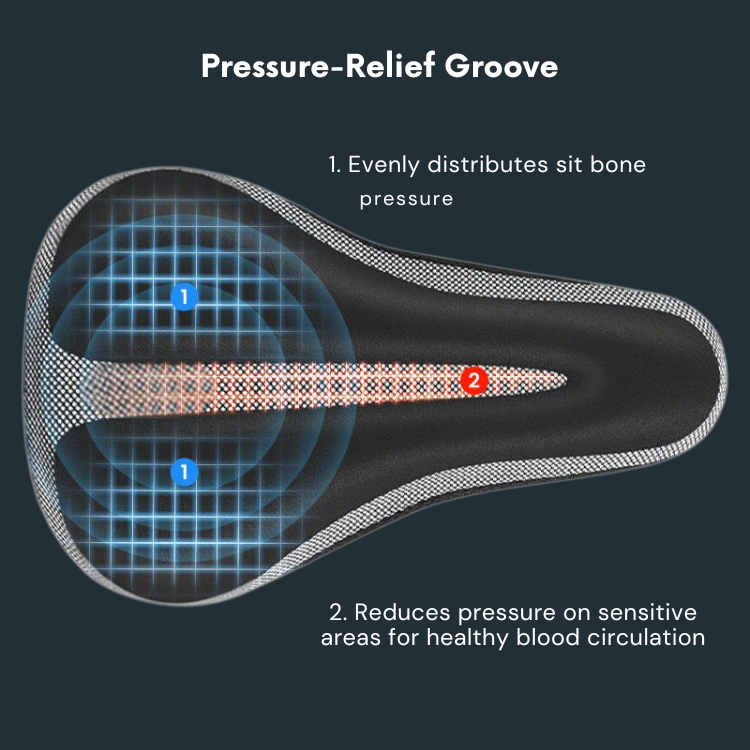 Bicycle Seat Cover Breathable & Waterproof Pressure Relief