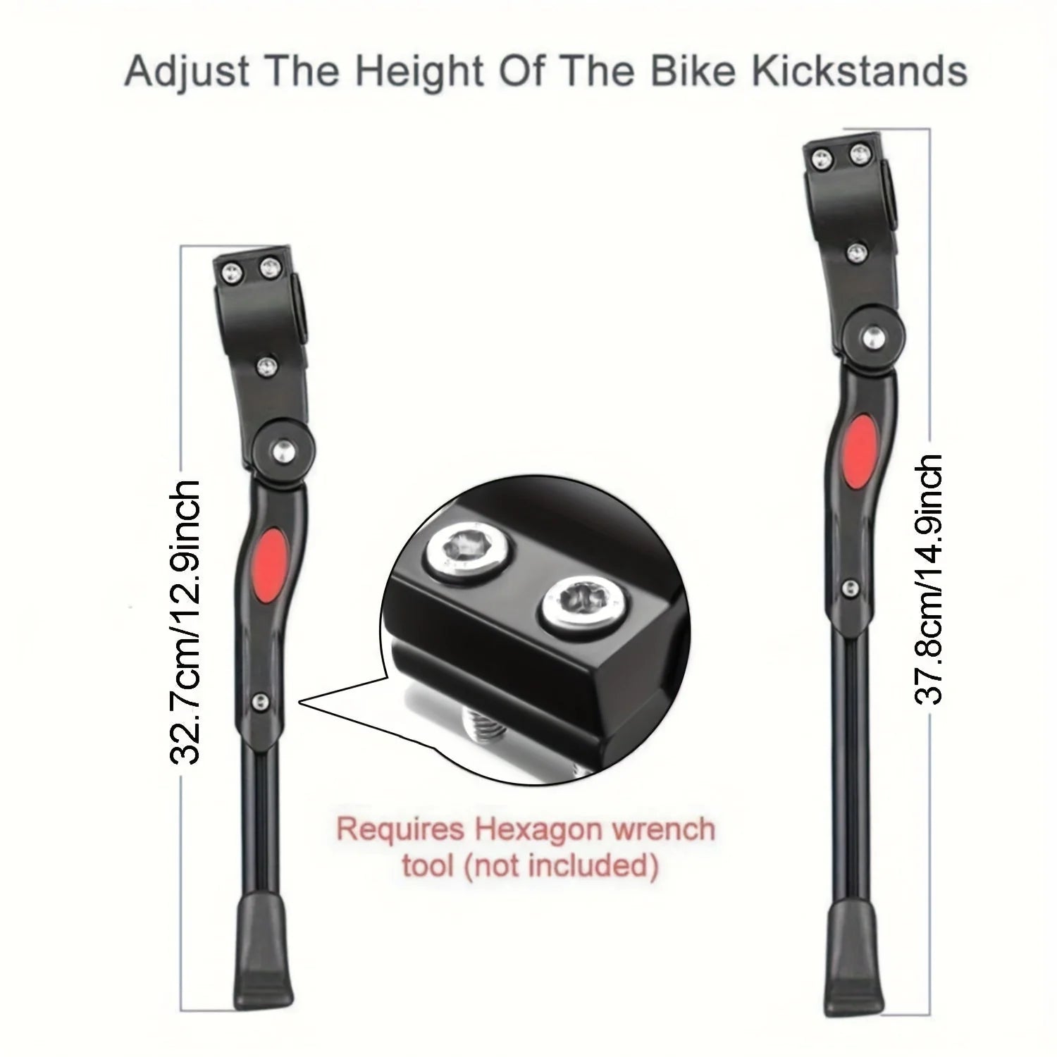 Bicycle Stand Height-Adjustable Aluminum Tilt-Proof