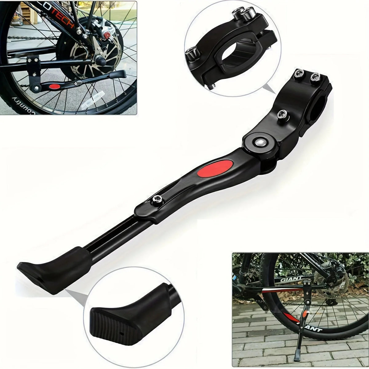 Bicycle Stand Height-Adjustable Anti-Tip Aluminum