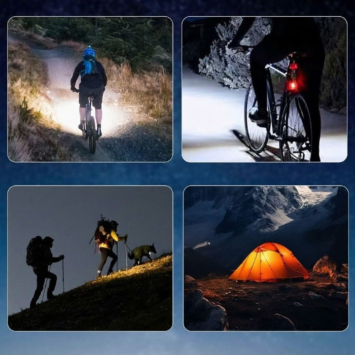 Bike Light 1400 Lumens USB Rechargeable Weatherproof