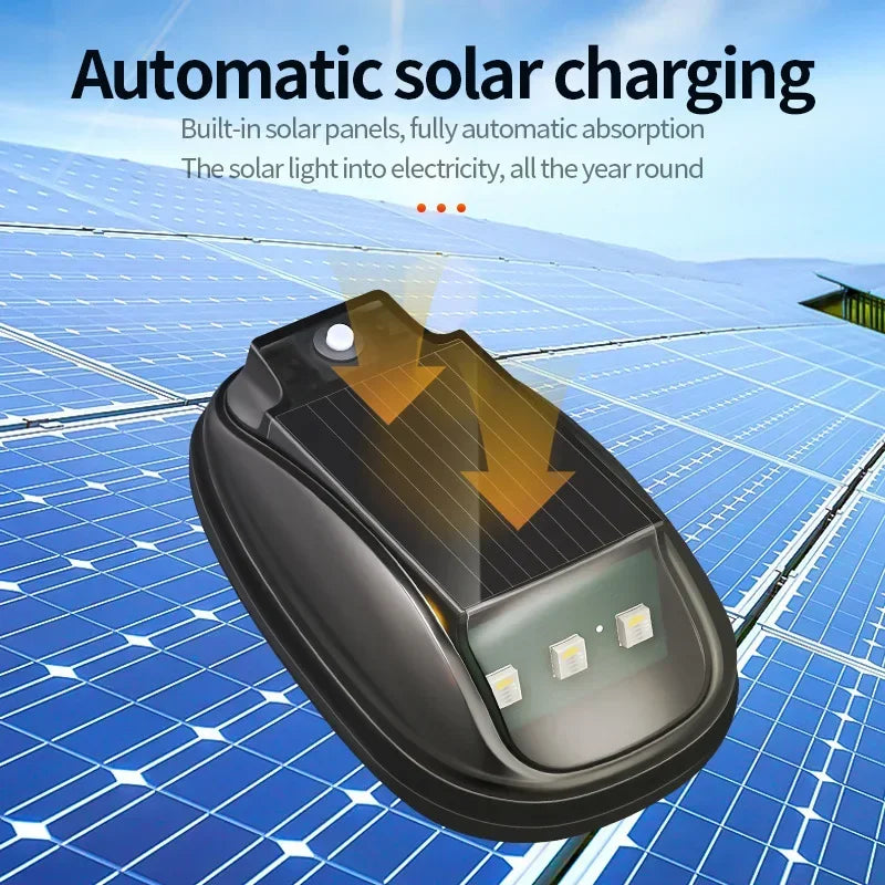 Bike Light Solar Powered 8 Colors & Remote Control