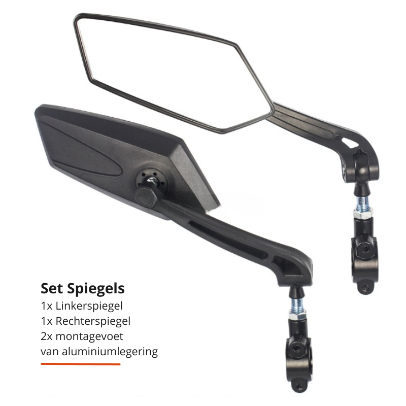 Bike Rearview Mirror 360° Rotation Locking Universal Clamp