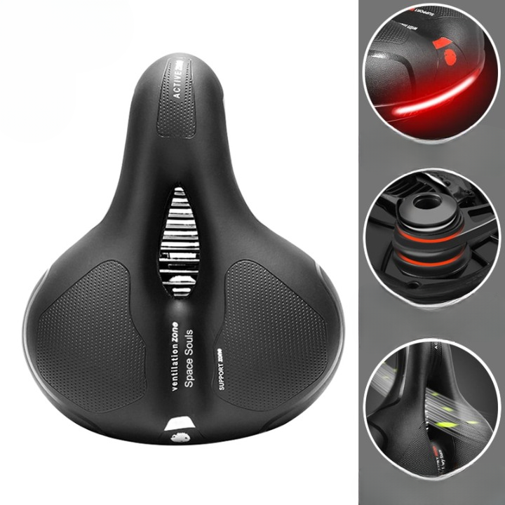 Bike Saddle Ergonomic Shock-Absorbing Ventilated
